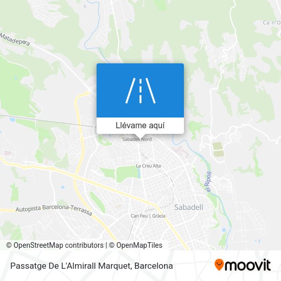 Mapa Passatge De L'Almirall Marquet
