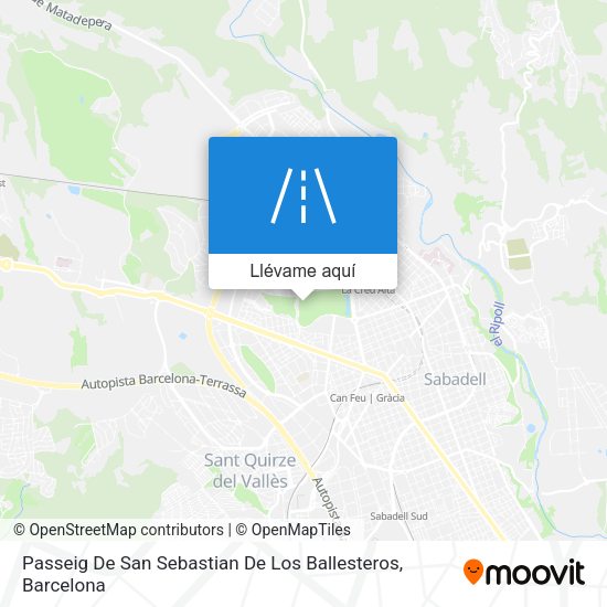 Mapa Passeig De San Sebastian De Los Ballesteros