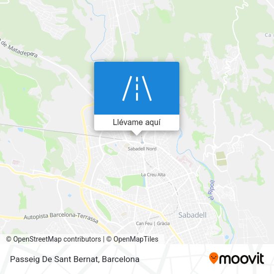 Mapa Passeig De Sant Bernat