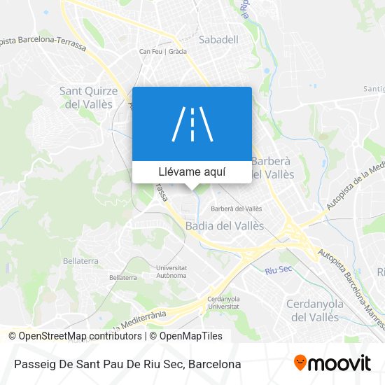 Mapa Passeig De Sant Pau De Riu Sec