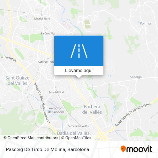 Mapa Passeig De Tirso De Molina