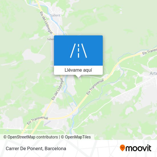 Mapa Carrer De Ponent