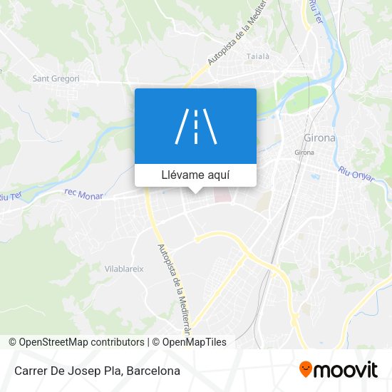 Mapa Carrer De Josep Pla