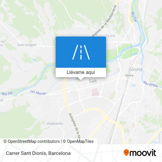 Mapa Carrer Sant Dionís
