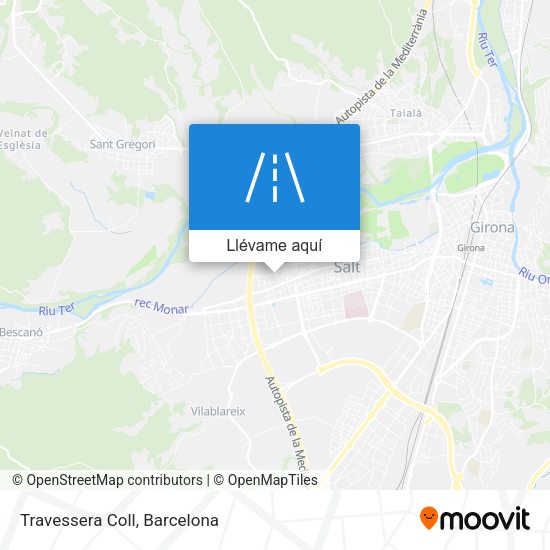 Mapa Travessera Coll