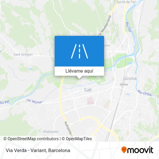 Mapa Via Verda - Variant