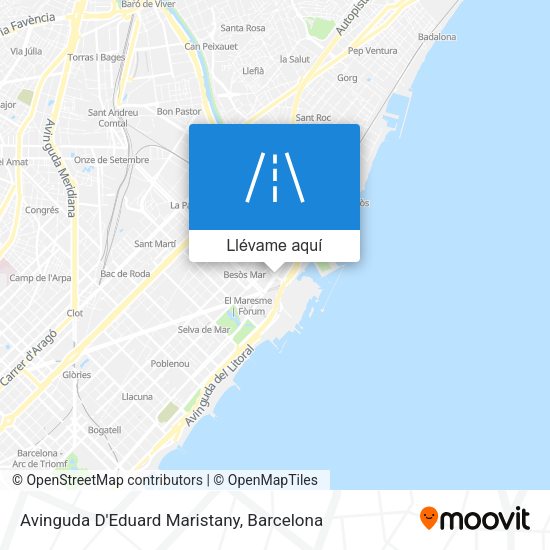 Mapa Avinguda D'Eduard Maristany