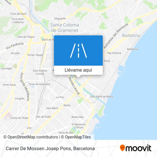 Mapa Carrer De Mossen Josep Pons