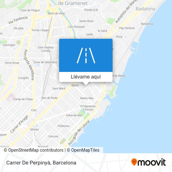 Mapa Carrer De Perpinyà