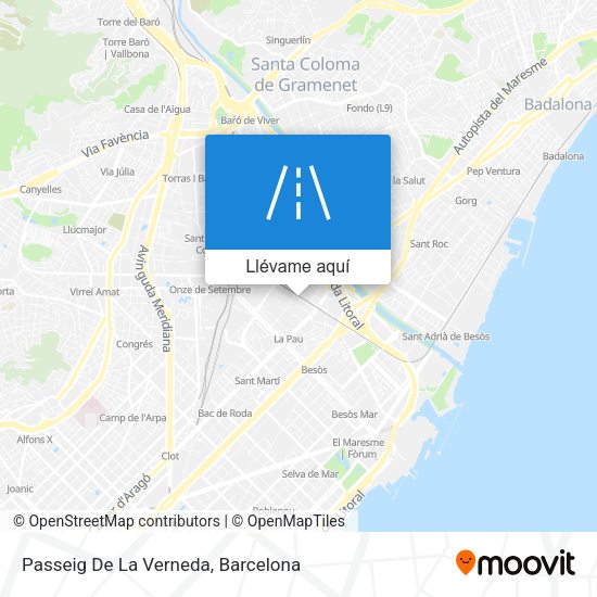 Mapa Passeig De La Verneda