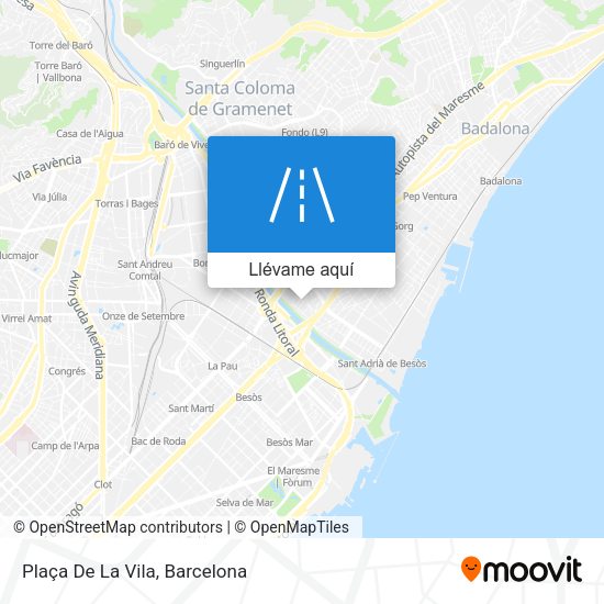 Mapa Plaça De La Vila
