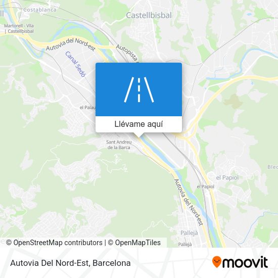 Mapa Autovia Del Nord-Est