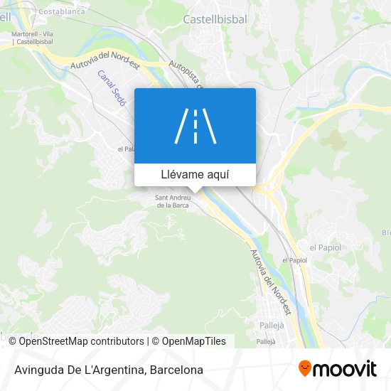 Mapa Avinguda De L'Argentina