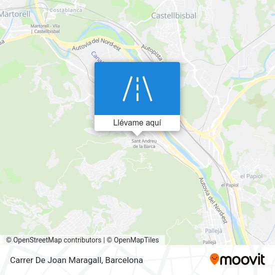 Mapa Carrer De Joan Maragall