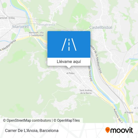 Mapa Carrer De L'Anoia