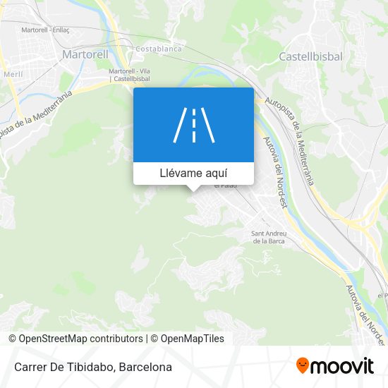 Mapa Carrer De Tibidabo