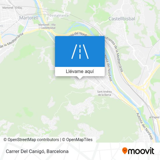 Mapa Carrer Del Canigó