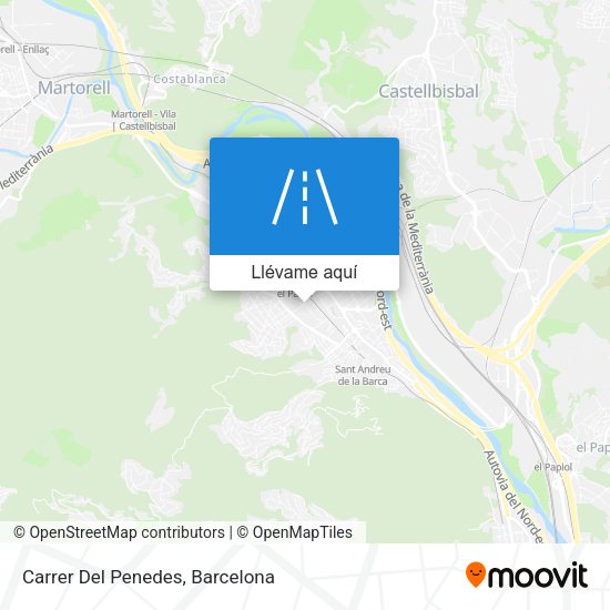 Mapa Carrer Del Penedes