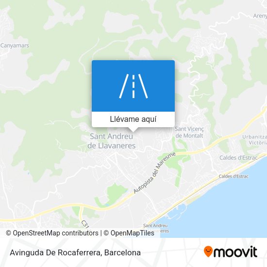 Mapa Avinguda De Rocaferrera