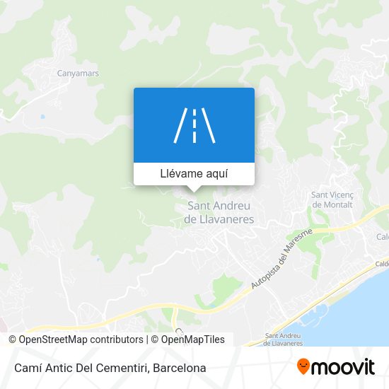Mapa Camí Antic Del Cementiri