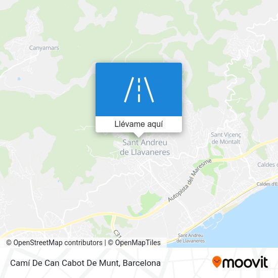 Mapa Camí De Can Cabot De Munt