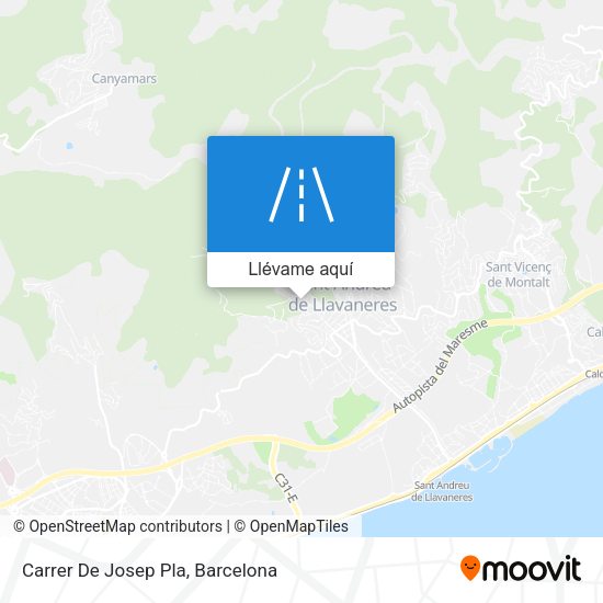 Mapa Carrer De Josep Pla