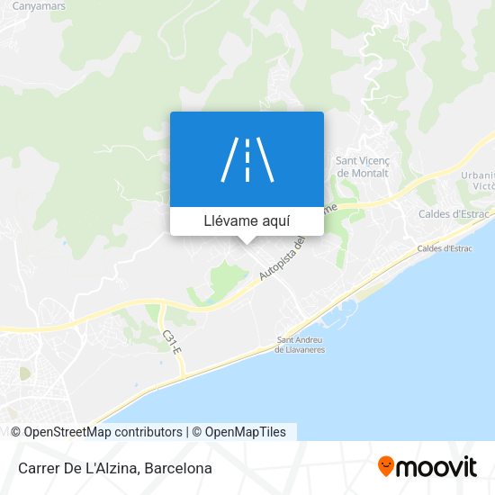 Mapa Carrer De L'Alzina