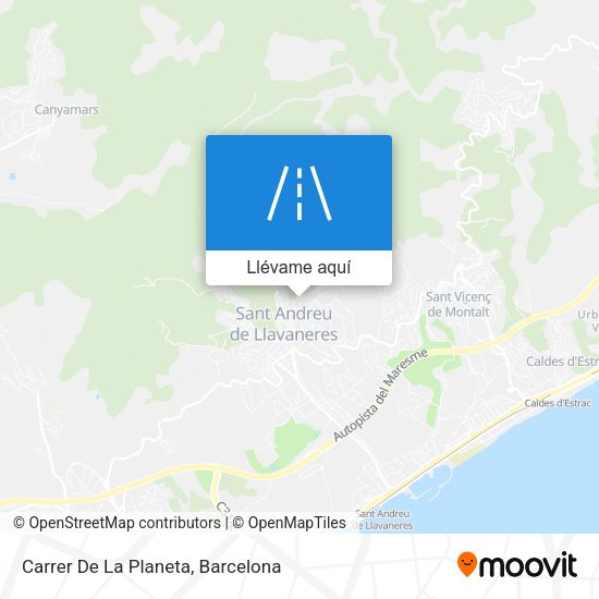 Mapa Carrer De La Planeta