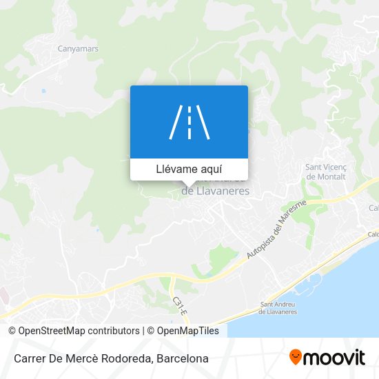 Mapa Carrer De Mercè Rodoreda