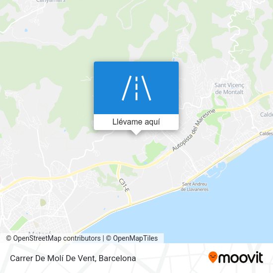 Mapa Carrer De Molí De Vent
