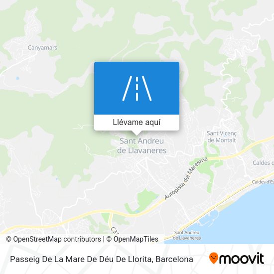 Mapa Passeig De La Mare De Déu De Llorita
