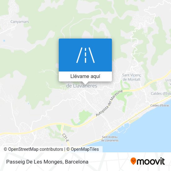 Mapa Passeig De Les Monges