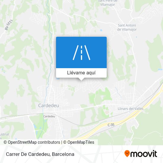 Mapa Carrer De Cardedeu