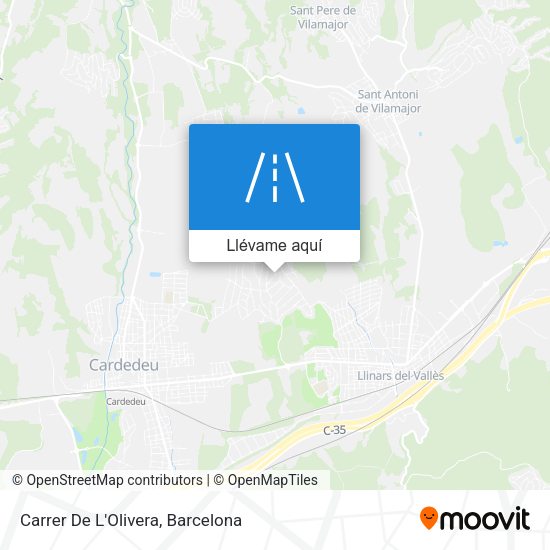 Mapa Carrer De L'Olivera