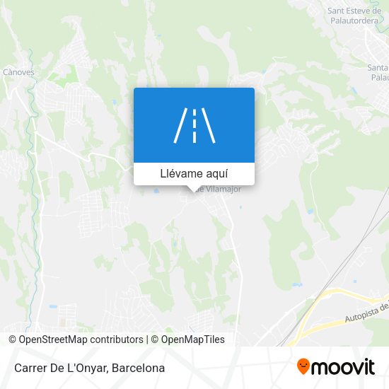 Mapa Carrer De L'Onyar