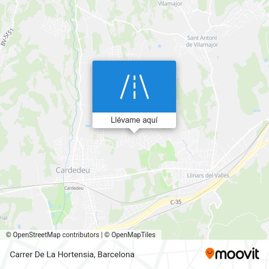 Mapa Carrer De La Hortensia