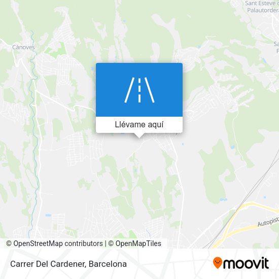 Mapa Carrer Del Cardener