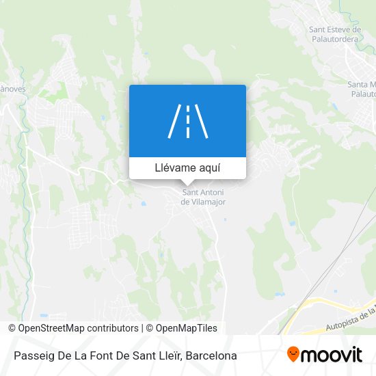 Mapa Passeig De La Font De Sant Lleïr