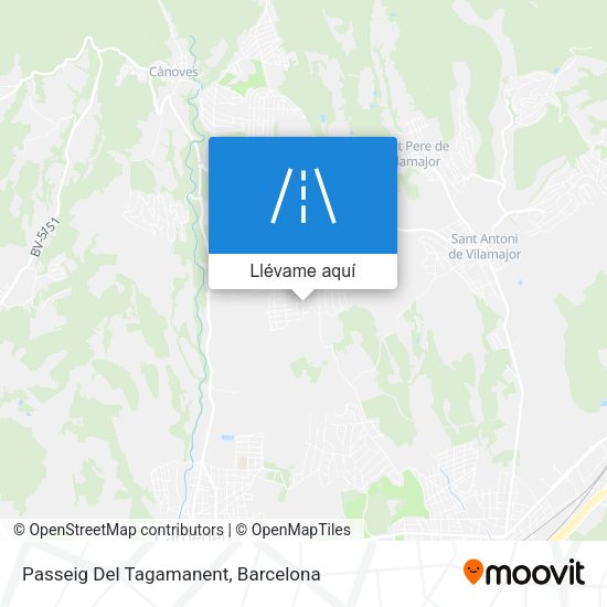 Mapa Passeig Del Tagamanent