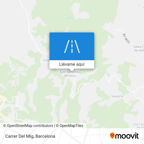 Mapa Carrer Del Mig