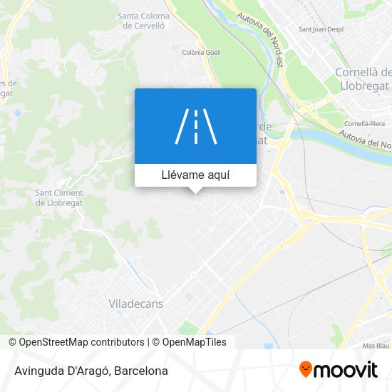 Mapa Avinguda D'Aragó