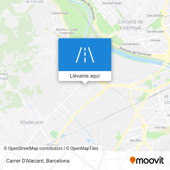 Mapa Carrer D'Alacant