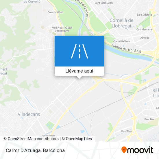 Mapa Carrer D'Azuaga