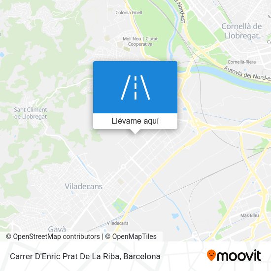 Mapa Carrer D'Enric Prat De La Riba