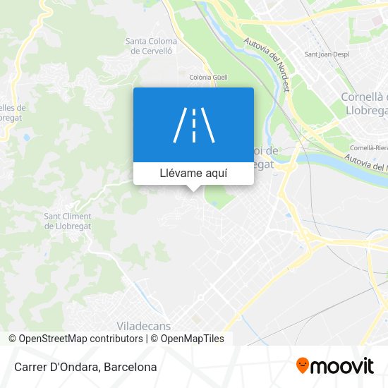 Mapa Carrer D'Ondara