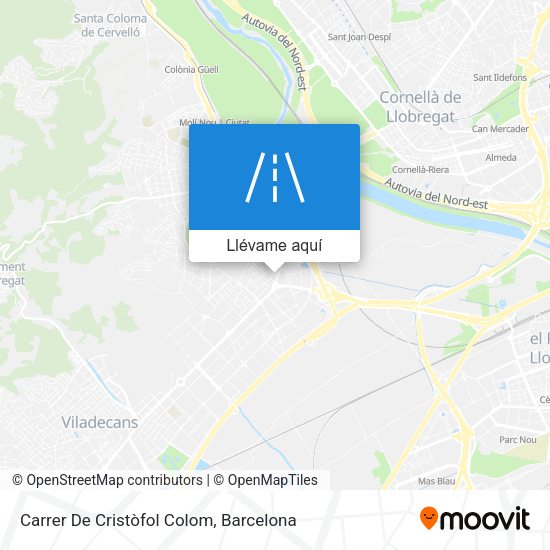 Mapa Carrer De Cristòfol Colom