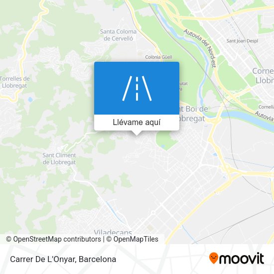 Mapa Carrer De L'Onyar