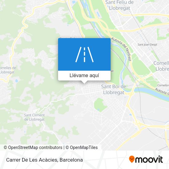 Mapa Carrer De Les Acàcies