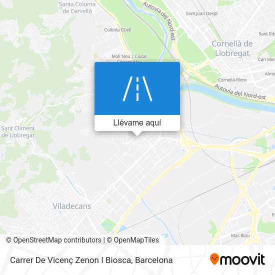 Mapa Carrer De Vicenç Zenon I Biosca