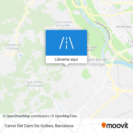 Mapa Carrer Del Camí De Golbes